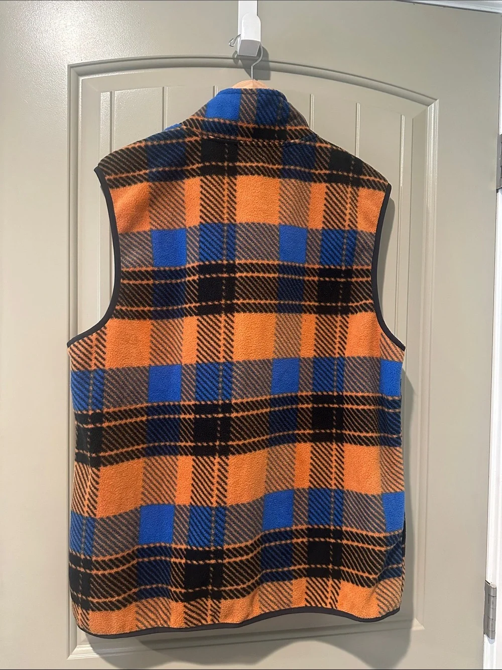 TRUE RELIGION Plaid Fleece Vest M